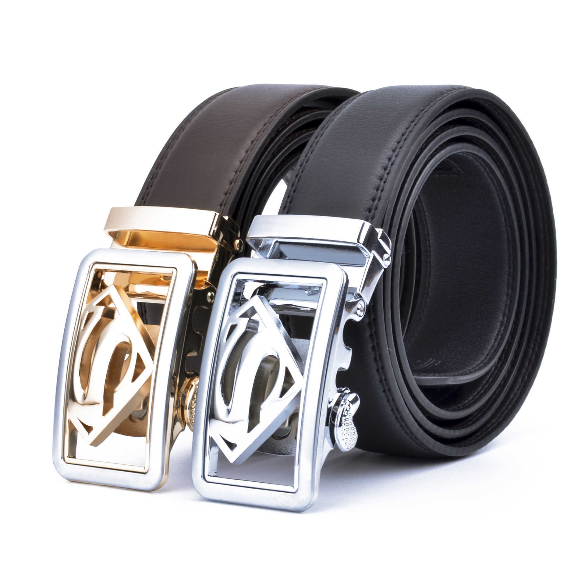 New Fashion Sports Versatile Cow Leather Belt Men's Belt Superman Automatic Buckle Business Leisure Waistband, Separate
New Fashion Sports Versatile Cow Leather Belt Men's Belt Superman Automatic Buckle Business Leisure Waistband, Separate