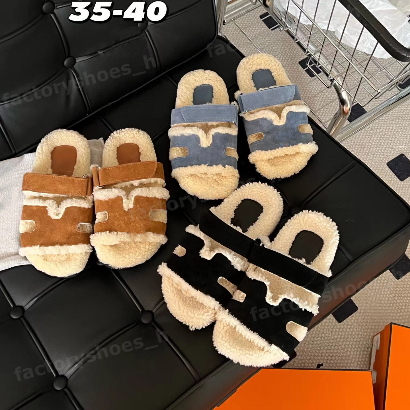 Designer Slipper Wool Chypre Slippers Women Fluffy Furry Sandals Warm Winter Flat Slides Suede Sandal Classic Beach Furry Flip Flops, Color2
Designer Slipper Wool Chypre Slippers Women Fluffy Furry Sandals Warm Winter Flat Slides Suede Sandal Classic Beach Furry Flip Flops, Color2