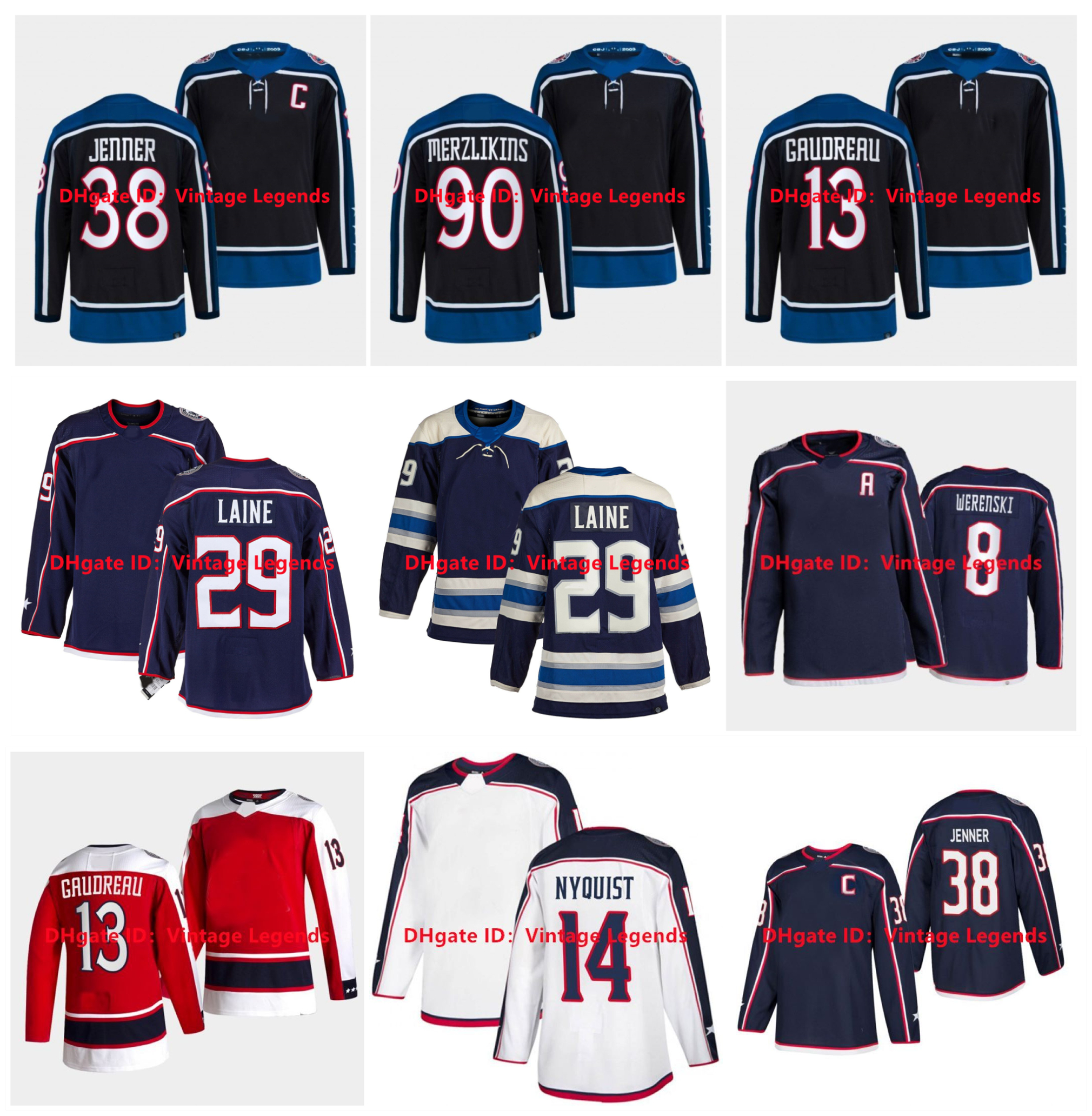 2022 Reverse Retro Patrik Laine Hockey Jersey Blue Jackets Johnny Gaudreau Boone Jenner Zach Werenski Gustav Nyquist Elvis Merzlikins Cole Sillinger Jack Roslovic, Men
2022 Reverse Retro Patrik Laine Hockey Jersey Blue Jackets Johnny Gaudreau Boone Jenner Zach Werenski Gustav Nyquist Elvis Merzlikins Cole Sillinger Jack Roslovic, Men