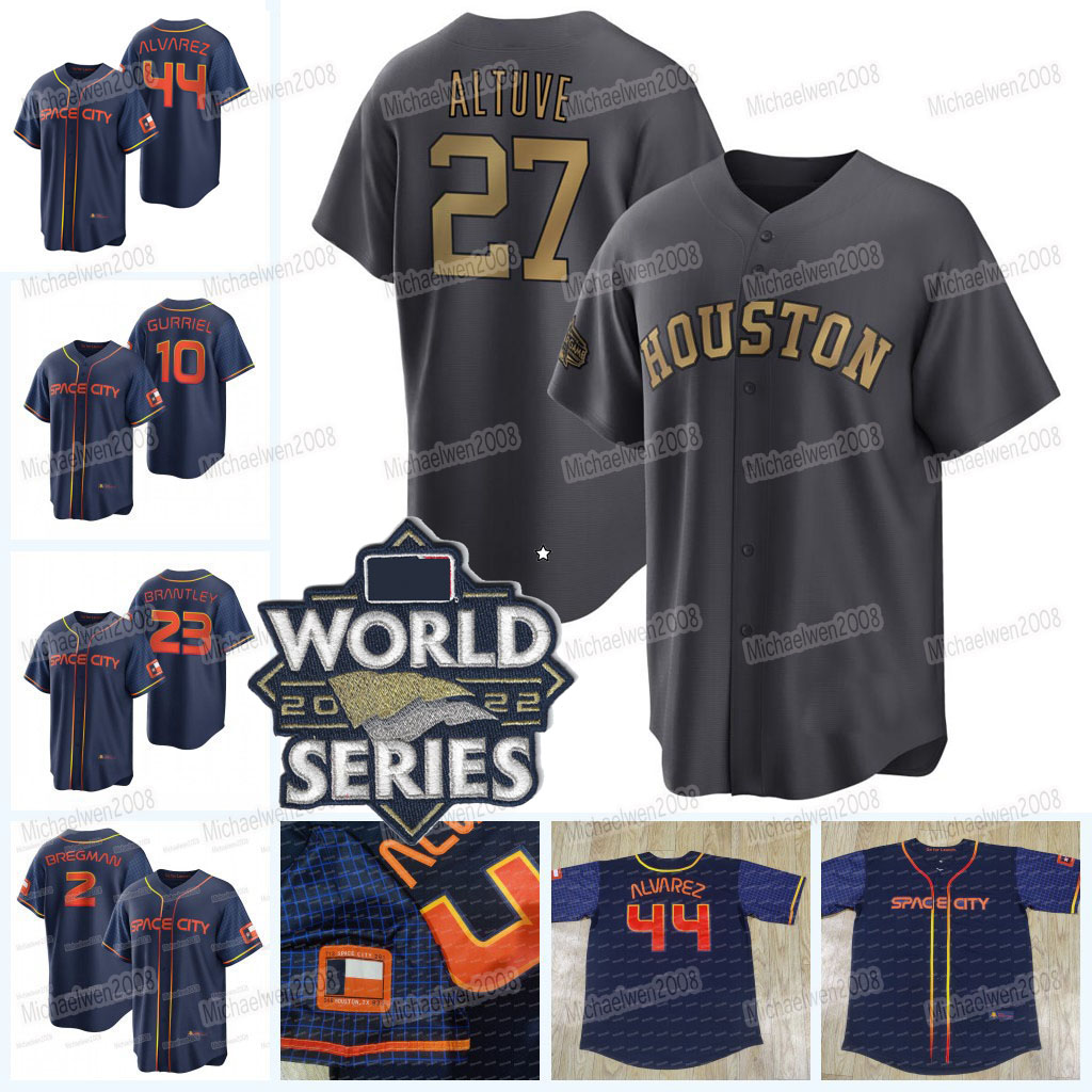 27 Jose Altuve Astros 2022 World Series Jersey Alex Bregman Michael Brantley Justin Verlander Kyle Tucker Trey Mancini Yordan Alvarez Jeremy Pena Yuli Gurriel, Youth cool base(city connect)
27 Jose Altuve Astros 2022 World Series Jersey Alex Bregman Michael Brantley Justin Verlander Kyle Tucker Trey Mancini Yordan Alvarez Jeremy Pena Yuli Gurriel, Youth cool base(city connect)