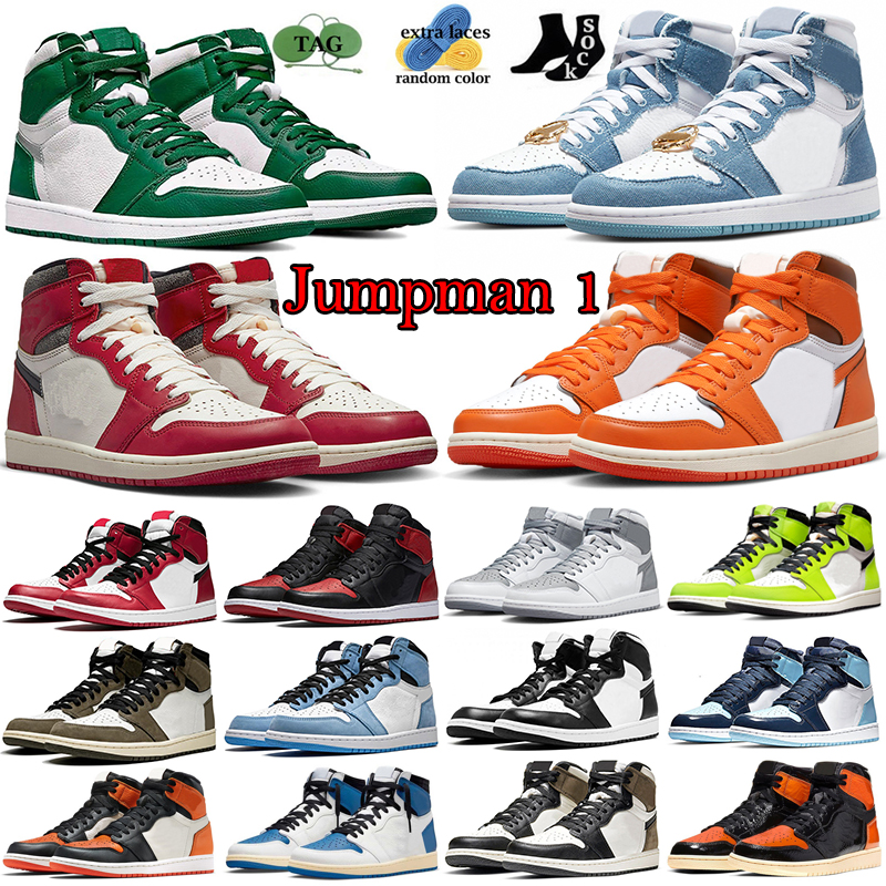 Jumpman Retro 1 Basketball Shoes 1s Lost and Found Travis Scotts Reverse Mocha Chicago Denim Starfish Gorge Green UNC Bred Panda Men Sneakers Outdoor Sports Trainers, Item#42
Jumpman Retro 1 Basketball Shoes 1s Lost and Found Travis Scotts Reverse Mocha Chicago Denim Starfish Gorge Green UNC Bred Panda Men Sneakers Outdoor Sports Trainers, Item#42