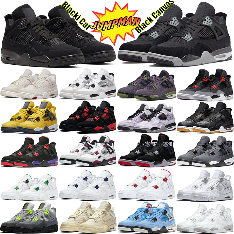 retro 4 4s basketball shoes Black Canvas Blak Cat Military Black Canyon Purple Infrared Red Thunder Zen Master Bordeaux Bred Neon University Blue What The men women
retro 4 4s basketball shoes Black Canvas Blak Cat Military Black Canyon Purple Infrared Red Thunder Zen Master Bordeaux Bred Neon University Blue What The men women