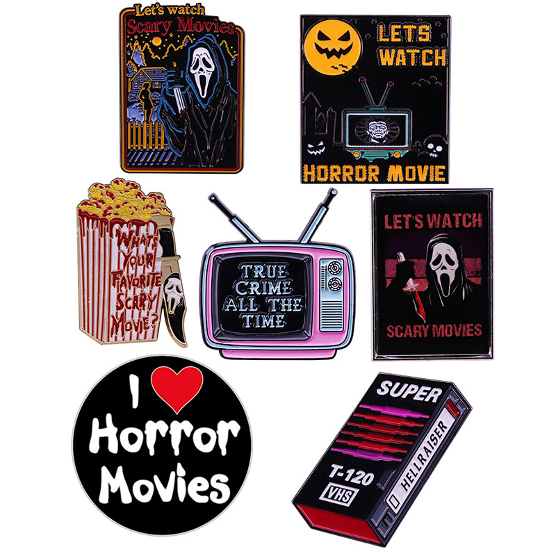 Other Fashion Accessories Lets Watch Scary Movies Enamel Pins Horror Thriller Scream Enamel Pin Brooch Badge Lapel Backpack Collar Jewelry Gifts 15 colors
Other Fashion Accessories Lets Watch Scary Movies Enamel Pins Horror Thriller Scream Enamel Pin Brooch Badge Lapel Backpack Collar Jewelry Gifts 15 colors
