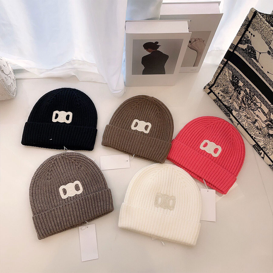 

Fashion Knitted Hat Designer Skull Caps for Man Woman Woolen Hats Beanie Cap 5 Color Optional, C1