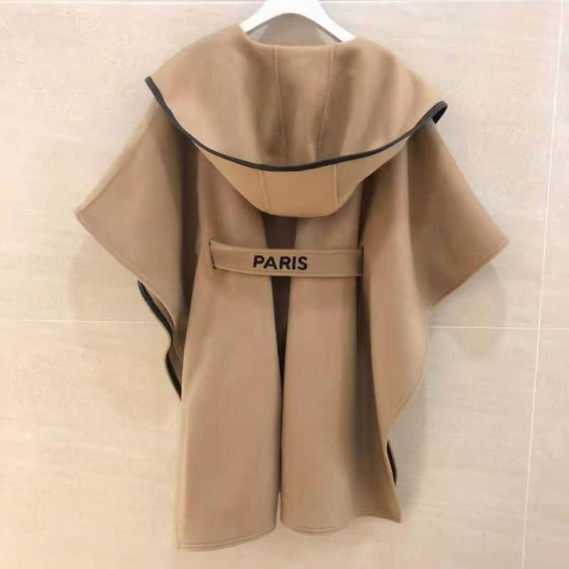 Luxury V designer wool coat womens cloak jacket winter hooded jackets wool windbreaker women embroidered belt loose cardigan coats, Khaki
Luxury V designer wool coat womens cloak jacket winter hooded jackets wool windbreaker women embroidered belt loose cardigan coats, Khaki