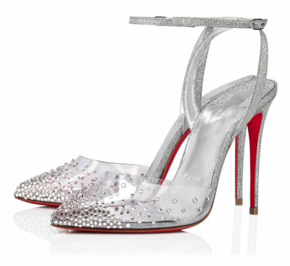 Women dress pump sandal reds sole high heels Spikaqueen strass pointy toe slingback strap PVC and rhinestone sexy lady wedding fast ship with box, 103
Women dress pump sandal reds sole high heels Spikaqueen strass pointy toe slingback strap PVC and rhinestone sexy lady wedding fast ship with box, 103