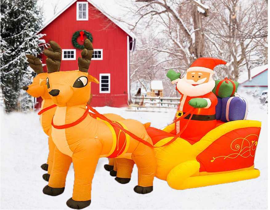2.2m LED Christmas decorations Inflatable Doll Night Light Merry Christmas Outdoor Santa Reindeer Sleigh New Year Decoration Garden Toys L1020
2.2m LED Christmas decorations Inflatable Doll Night Light Merry Christmas Outdoor Santa Reindeer Sleigh New Year Decoration Garden Toys L1020