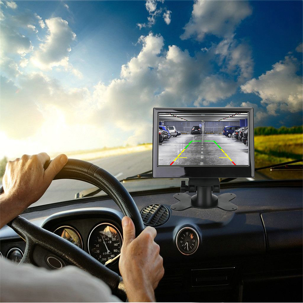 7 Inch for Car Video Monitor TFT LCD Digital 800x480 Screen 2 Way Video Input or Wireless Rrse Rear View Camera Parking C251017