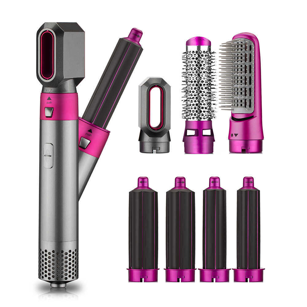 Electric Hair Dryer 7 In 1 Hot Air Brush Styler and Volumizer Straightener Curler Comb Negative Ion One Step T221026
Electric Hair Dryer 7 In 1 Hot Air Brush Styler and Volumizer Straightener Curler Comb Negative Ion One Step T221026