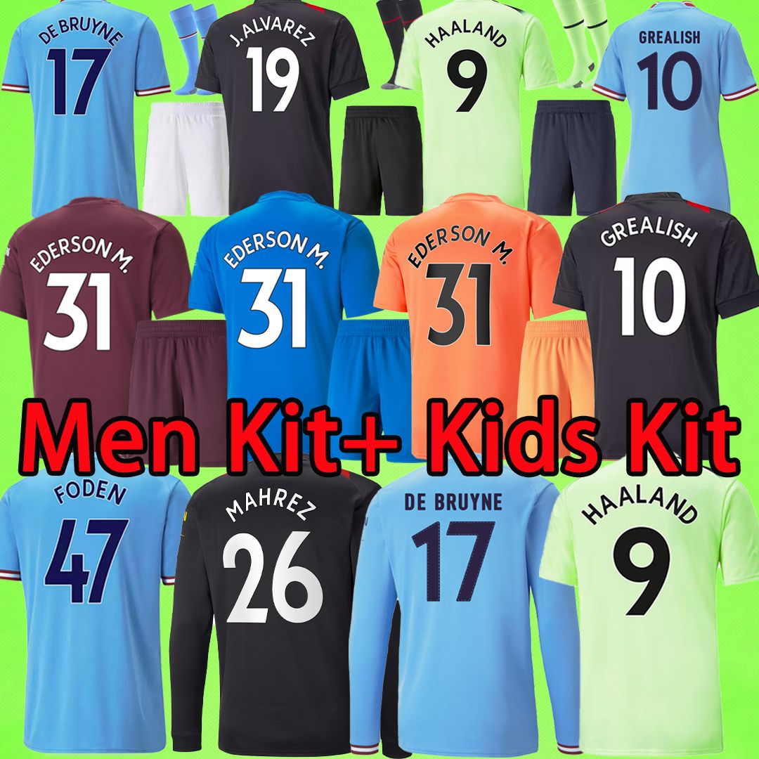 Manchester 22 23 HAALAND ALVAREZ soccer jerseys MEN KIT KIDS SET goalkeeper 2022 2023 GREALISH FODEN man city football shirt DE BRUYNE B BAg, 22/23 home
Manchester 22 23 HAALAND ALVAREZ soccer jerseys MEN KIT KIDS SET goalkeeper 2022 2023 GREALISH FODEN man city football shirt DE BRUYNE B BAg, 22/23 home