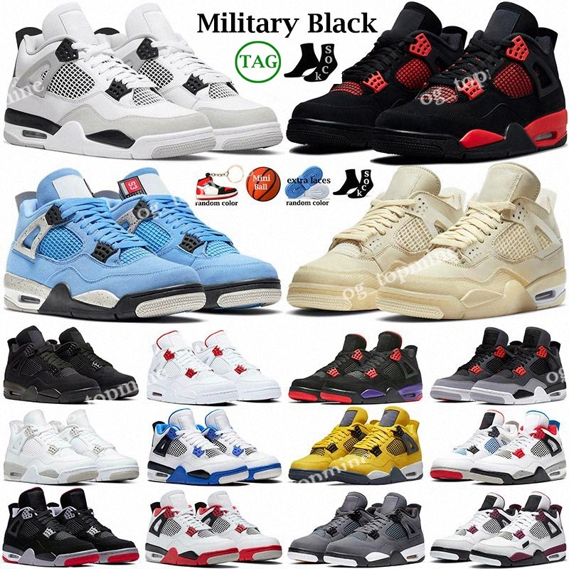 Jumpman 4 4s basketball shoes for men women Military Black Cat Sail Red Thunder White Oreo Cactus Jack Blue University Infrared Cool Grey
Jumpman 4 4s basketball shoes for men women Military Black Cat Sail Red Thunder White Oreo Cactus Jack Blue University Infrared Cool Grey