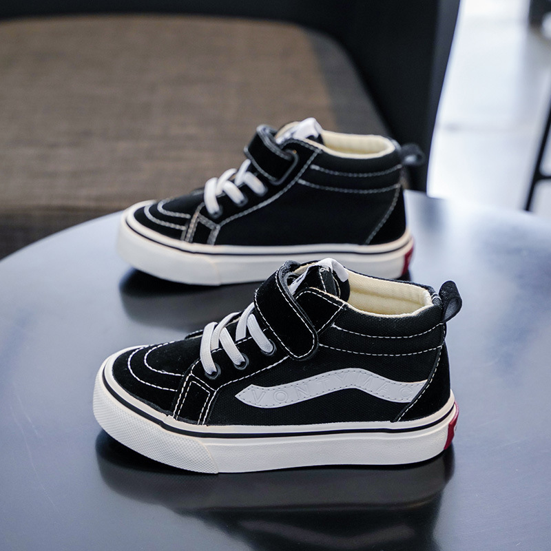 Baby Girls Boys Casual Shoes Spring Autumn Toddler Infant Canvas High Top Student Sneaker Outdoor Kids Child Shoes Size 20-37