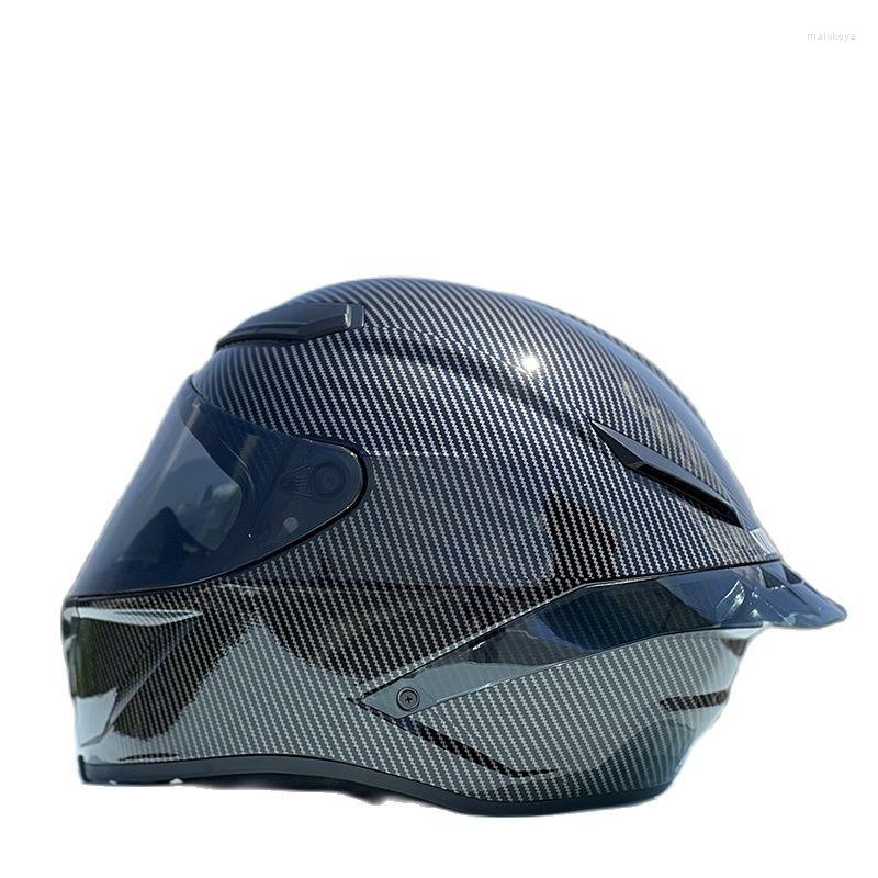 Motorcycle Helmets Carbon Fiber Design Helmet Full Face Novelty Racing For Big Spoiler, With black visor
Motorcycle Helmets Carbon Fiber Design Helmet Full Face Novelty Racing For Big Spoiler, With black visor