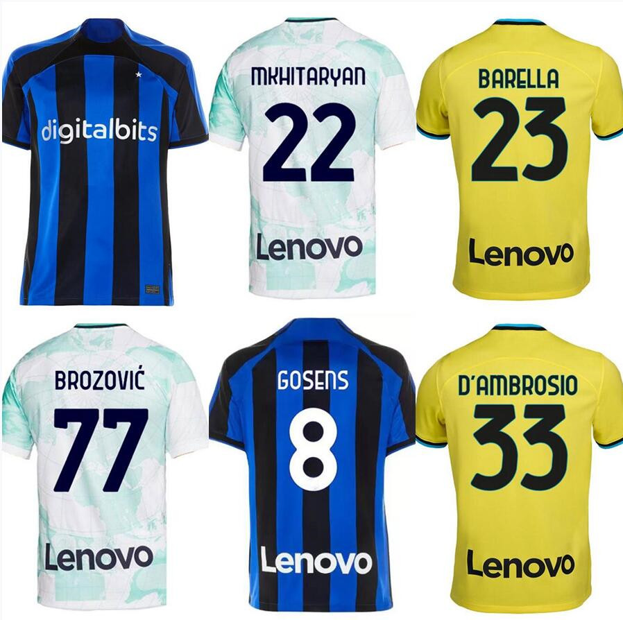 2022 2023 LUKAKU soccer jersey home away BARELLA INTERS DZEKO MILANS LAUTARO VIDAL J. CORREA 22 23 football shirt CALHANOGLU GAGLIARDINI Men kit 3rd Kids equpment
2022 2023 LUKAKU soccer jersey home away BARELLA INTERS DZEKO MILANS LAUTARO VIDAL J. CORREA 22 23 football shirt CALHANOGLU GAGLIARDINI Men kit 3rd Kids equpment