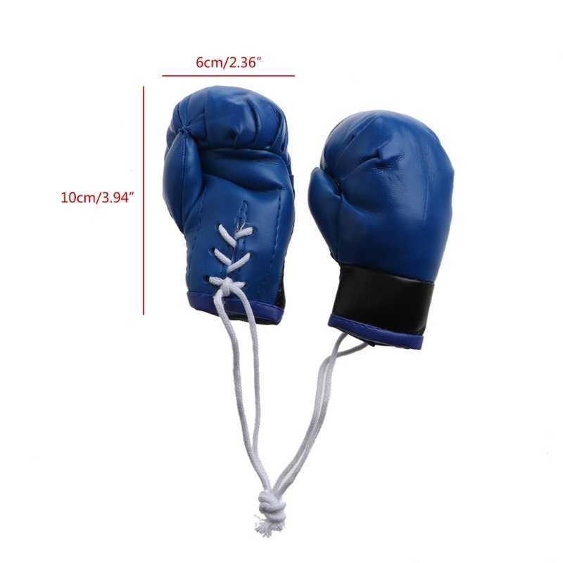 Keychains Mini Boxing Gloves Miniature Punching Holiday Christmas Ornament Hanging Decoration or Souvenir Display for Home G221026