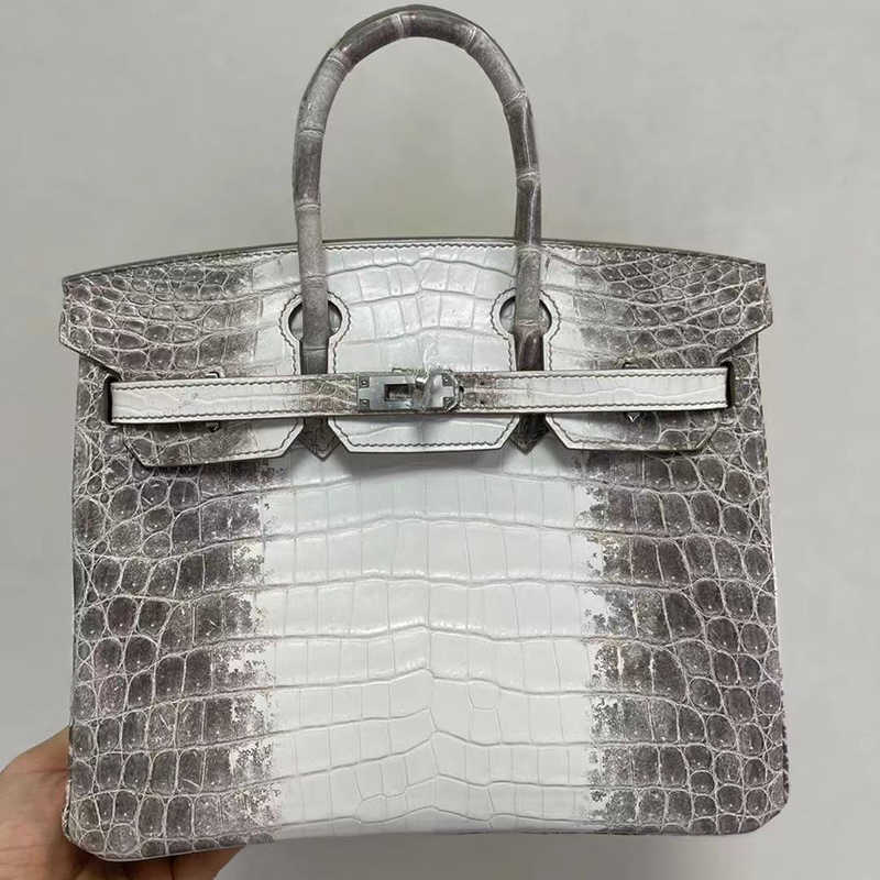 Designers Handbags Herme Birkins Bags Himalayan Crocodile Skin Women's Bk25 Nile Full Hand Sewing Xinglong 30 Handmade Large Capacity Ayw, Himalayan white 25
Designers Handbags Herme Birkins Bags Himalayan Crocodile Skin Women's Bk25 Nile Full Hand Sewing Xinglong 30 Handmade Large Capacity Ayw, Himalayan white 25