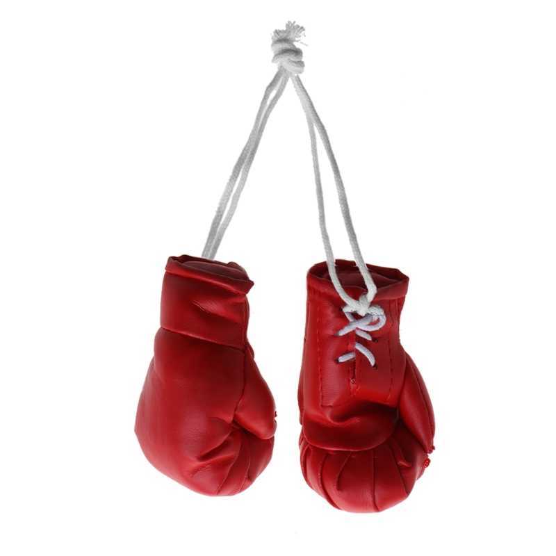 Keychains Mini Boxing Gloves Miniature Punching Holiday Christmas Ornament Hanging Decoration or Souvenir Display for Home G221026