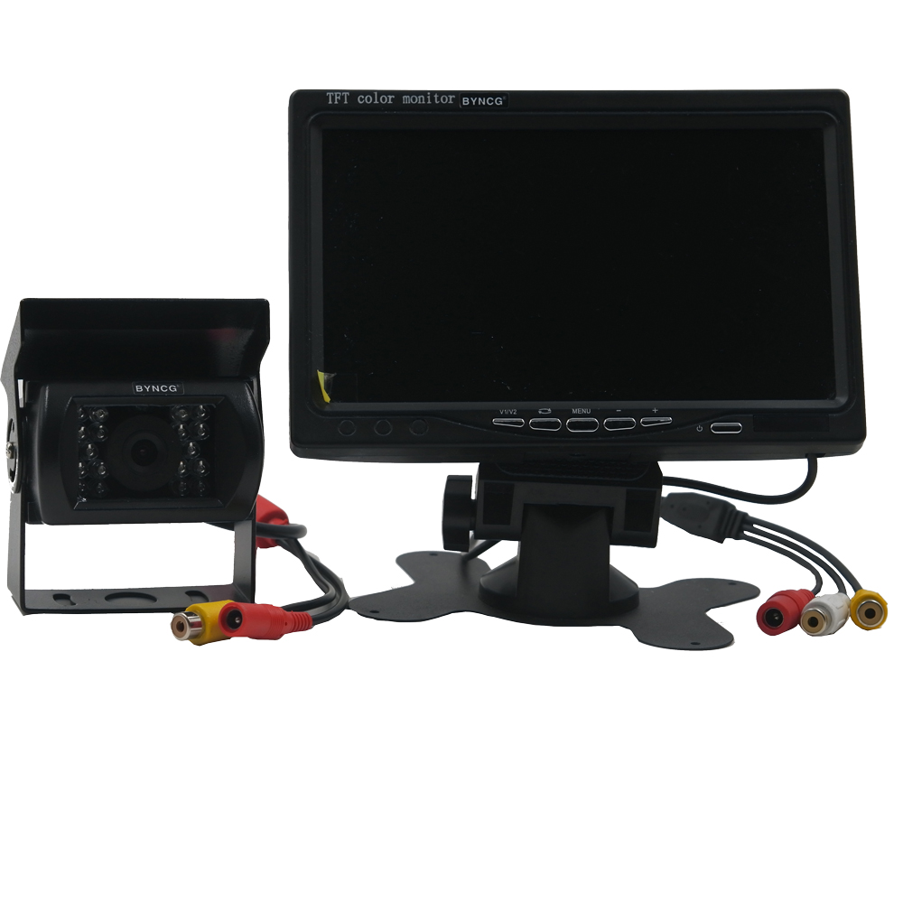 7 inch HD screen Car Monitor 1024x600 Security Monitor Parking assistance Rear view camera