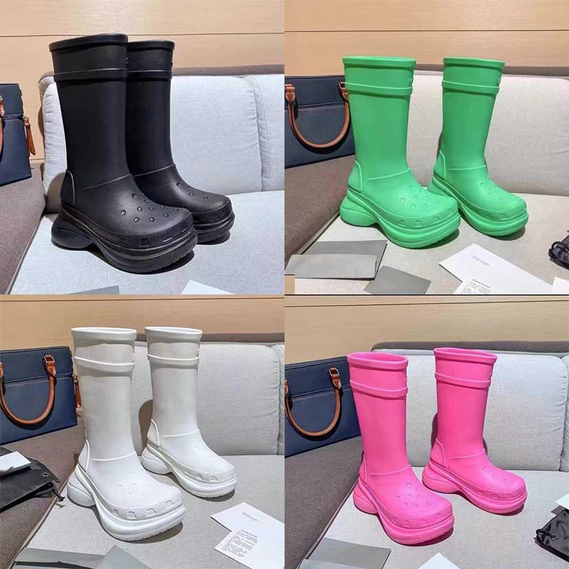Designer Rain Boots Ankle Boot Men Women Bootss Long Croc Bootie knight High Platform Shoes Big Head Jelly Booties
Designer Rain Boots Ankle Boot Men Women Bootss Long Croc Bootie knight High Platform Shoes Big Head Jelly Booties