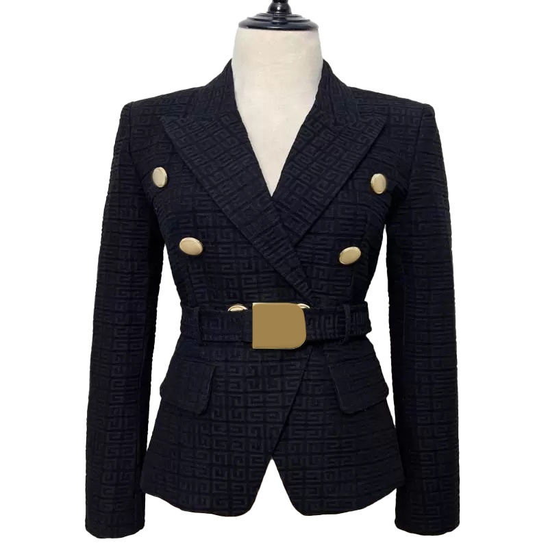 Luxury Womens Suits & Blazers Women Suit Blazer Autumn Double Breasted With Belts Female Small Suitings Lion Button Jacquard Slim Clothing Jacket, Extra shipping cost
Luxury Womens Suits & Blazers Women Suit Blazer Autumn Double Breasted With Belts Female Small Suitings Lion Button Jacquard Slim Clothing Jacket, Extra shipping cost