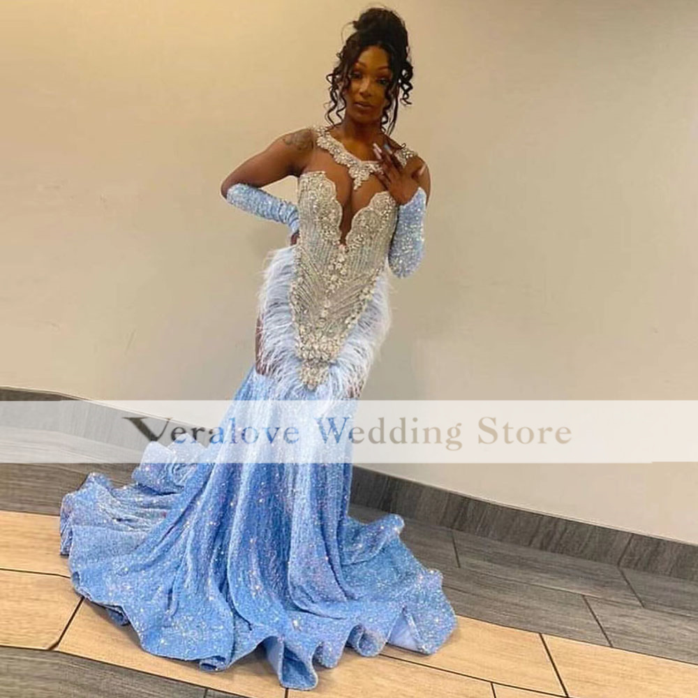 Celebrate Prom Dress Mermaid 2023 Light Blue Sequins Sparkly African Party Wear for Women vestidos de gala, Black
Celebrate Prom Dress Mermaid 2023 Light Blue Sequins Sparkly African Party Wear for Women vestidos de gala, Black