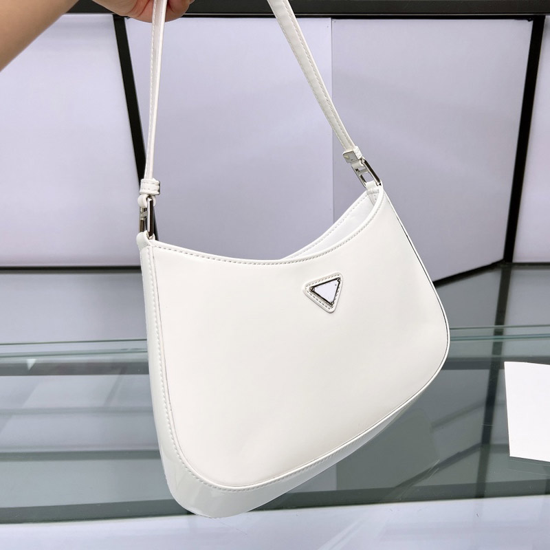 Armpit Shoulder Bag Cleo Hand Bag Small Tote Purse Fashion Smooth Leather Interior Zip Pocket Hasp Triangle Decoration Women Handbag, Just box
Armpit Shoulder Bag Cleo Hand Bag Small Tote Purse Fashion Smooth Leather Interior Zip Pocket Hasp Triangle Decoration Women Handbag, Just box