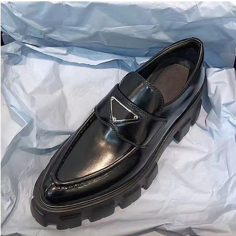 Designer Luxury Ladies Genuine Leather Leather Shoes Loafers Monolith Black Shoe Increase Platform Sneakers DressShoes 35-40 size, Box 
Designer Luxury Ladies Genuine Leather Leather Shoes Loafers Monolith Black Shoe Increase Platform Sneakers DressShoes 35-40 size, Box