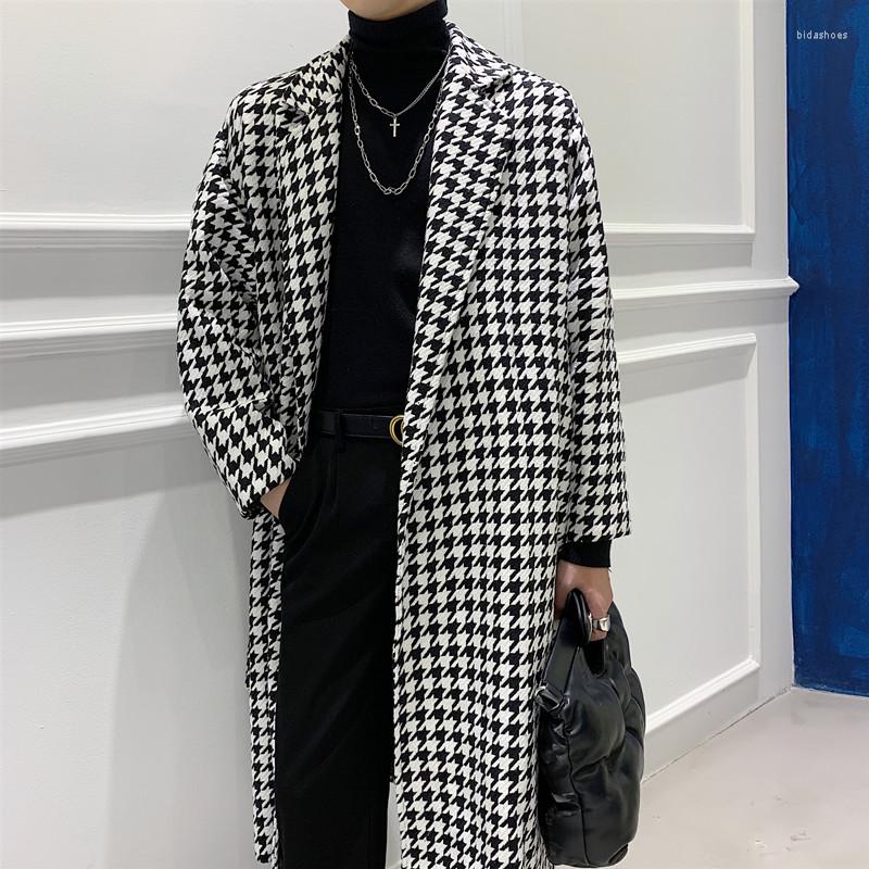 Men's Wool 2022 Autumn Winter Korean Thick Temperament Houndstooth Long Woolen Coat Men's Knee-length British Style Windbreaker Jacket
Men's Wool 2022 Autumn Winter Korean Thick Temperament Houndstooth Long Woolen Coat Men's Knee-length British Style Windbreaker Jacket