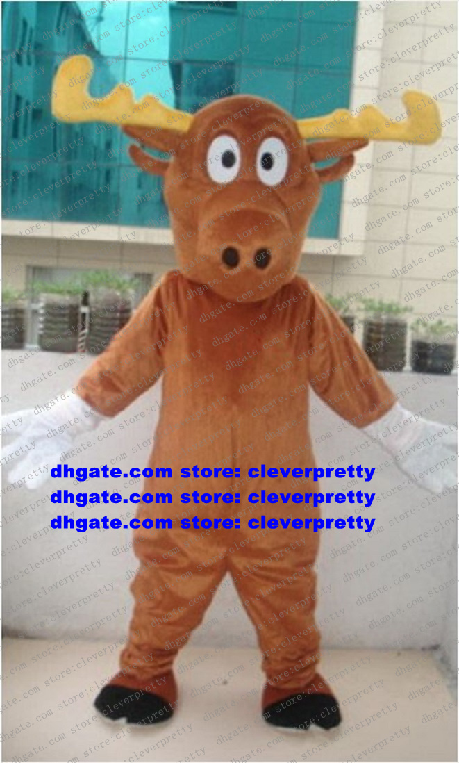 Brown Moose Alces Elk Mascot Costume Mascotte Reindeer Caribou Deer Adult Cartoon Character Outfit Suit Live-dressed New Year Party No.1074, As in photos
Brown Moose Alces Elk Mascot Costume Mascotte Reindeer Caribou Deer Adult Cartoon Character Outfit Suit Live-dressed New Year Party No.1074, As in photos