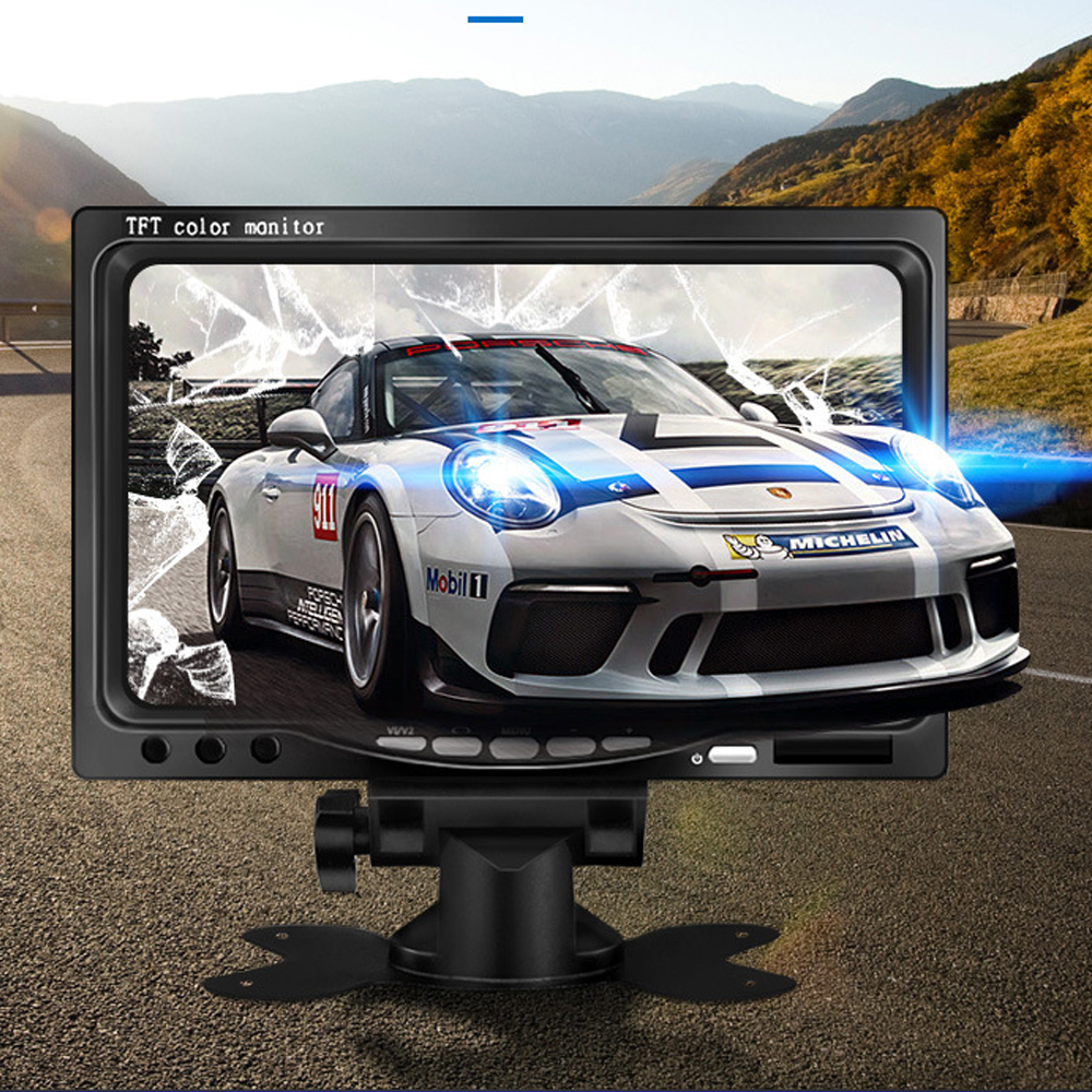 7 inch HD screen Car Monitor 1024x600 Security Monitor Parking assistance Rear view camera