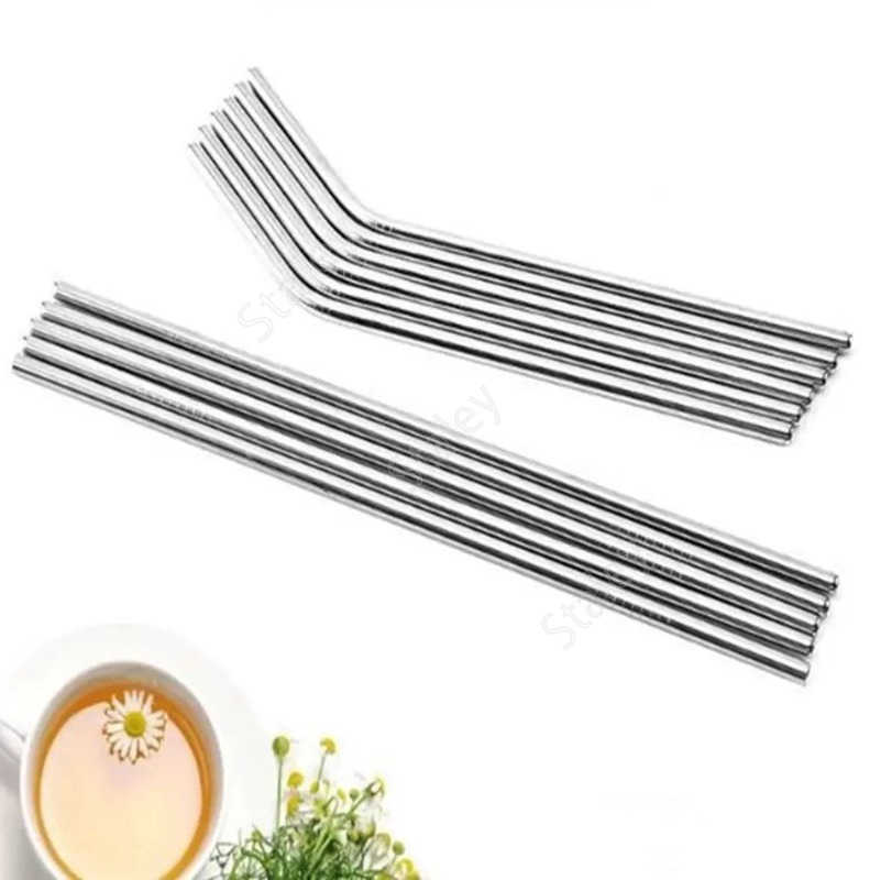 Reusable Metal Drinking Straws Stainless Steel Home Party Bar Accessories Straight Bent Tea Coffee Drinking For Tumblers 215x6mm 2000pcs DAT509
Reusable Metal Drinking Straws Stainless Steel Home Party Bar Accessories Straight Bent Tea Coffee Drinking For Tumblers 215x6mm 2000pcs DAT509