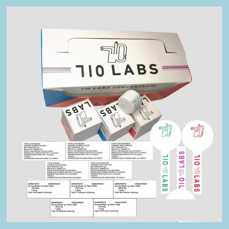 Other Cell Phone Parts 5Ml 710Labs Concentarte Small Glass Jar Custom Sticker Labels Child Proof Black Lid Drop Delivery 2022 Cell P Dh5S8
Other Cell Phone Parts 5Ml 710Labs Concentarte Small Glass Jar Custom Sticker Labels Child Proof Black Lid Drop Delivery 2022 Cell P Dh5S8