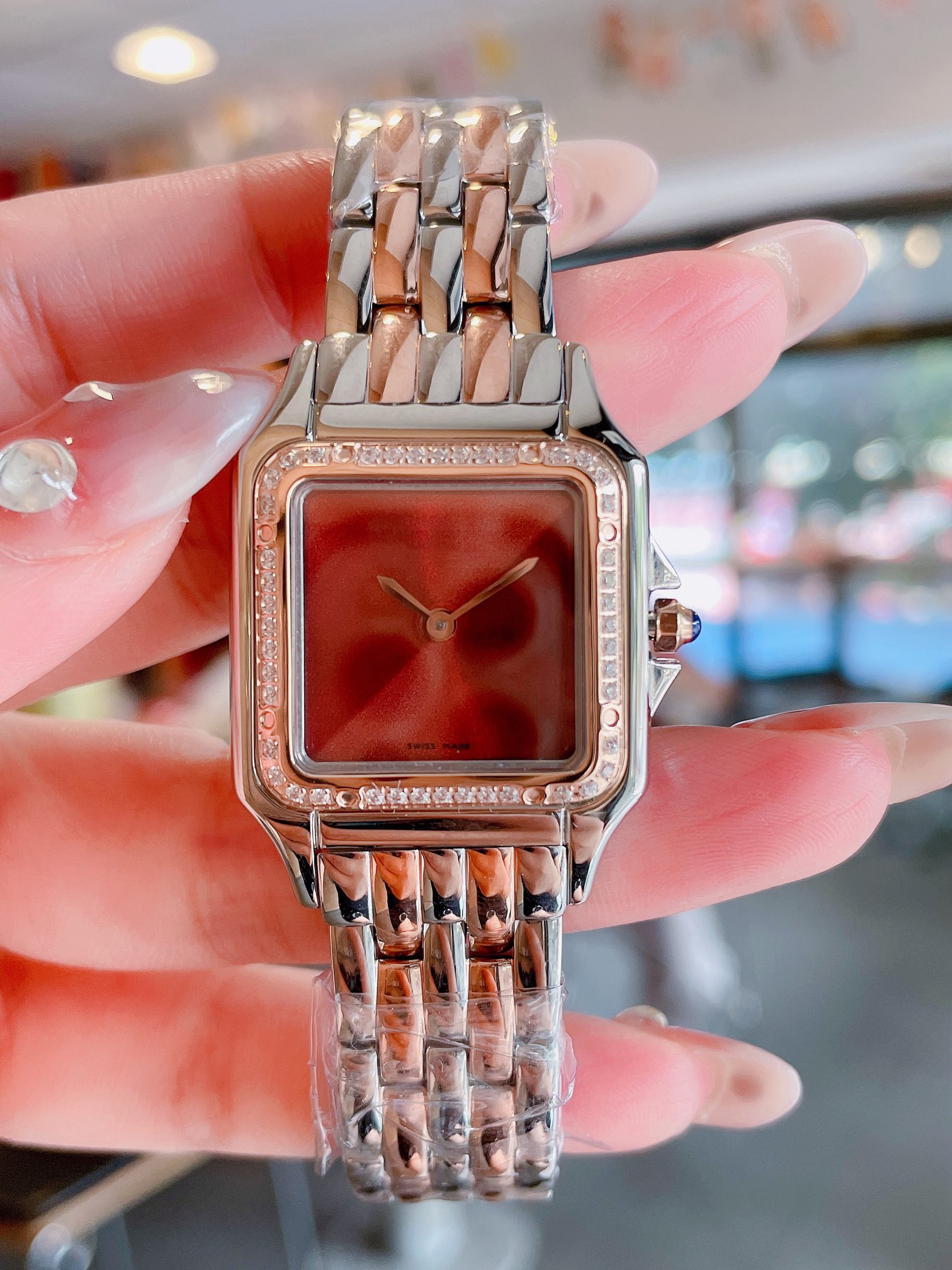 New Fashion Women's Watch classic casual 2 sizes rose gold stainless steel quartz movement Diamond Watch, Color 11
New Fashion Women's Watch classic casual 2 sizes rose gold stainless steel quartz movement Diamond Watch, Color 11