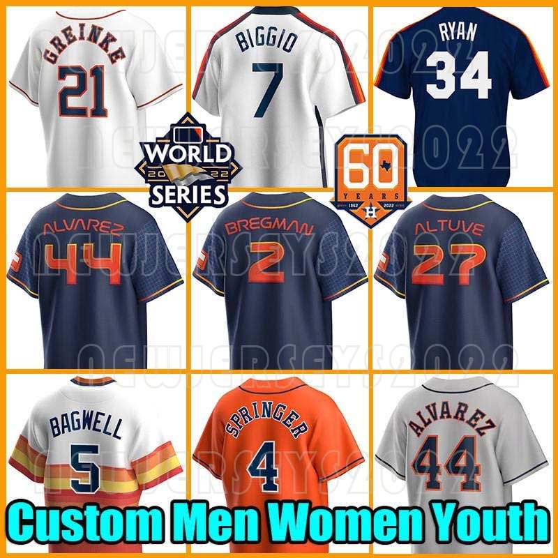 Yordan Alvarez Baseball 34 Nolan Ryan Astros Custom 27 Jose Altuve Jeremy Pena Alex Bregman Jersey Houston 7 Craig Biggio Yuli Gurriel Kyle Tucker Jeff Bagwell Valdez, Custom new cool base(taikongren)
Yordan Alvarez Baseball 34 Nolan Ryan Astros Custom 27 Jose Altuve Jeremy Pena Alex Bregman Jersey Houston 7 Craig Biggio Yuli Gurriel Kyle Tucker Jeff Bagwell Valdez, Custom new cool base(taikongren)