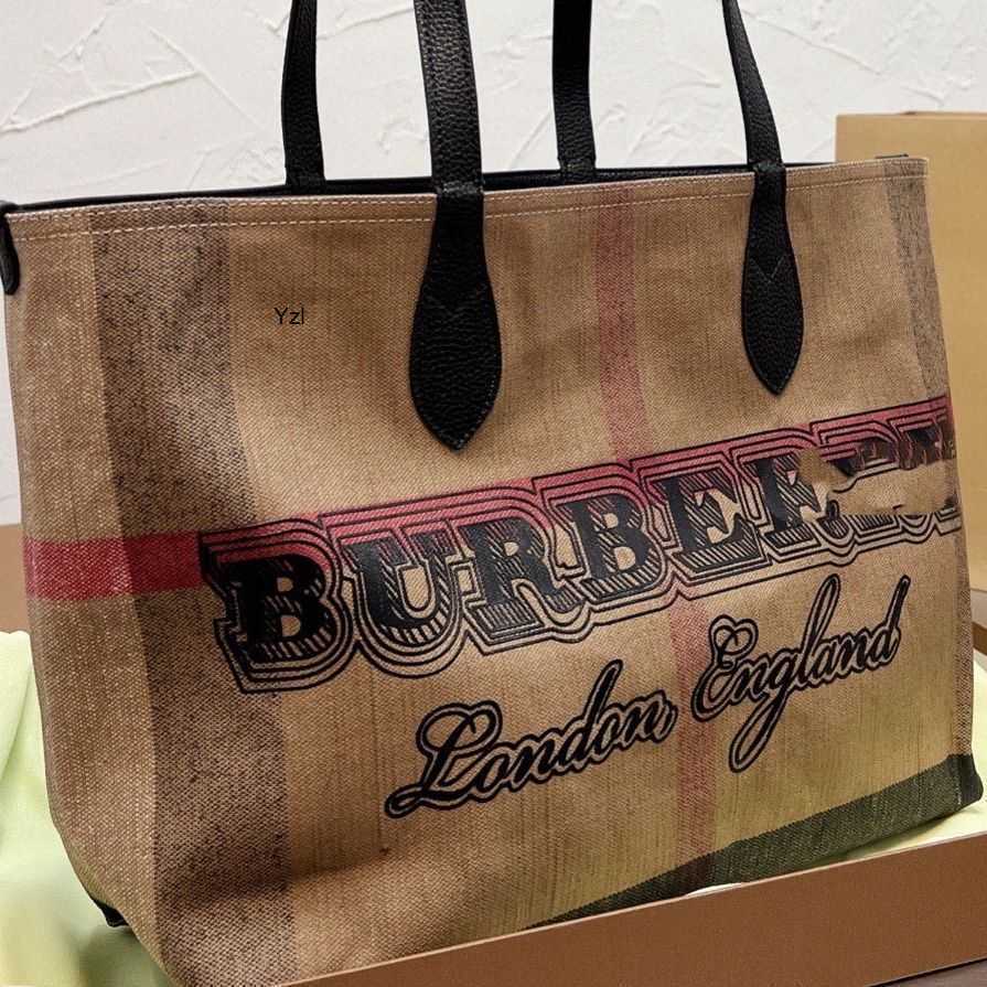 Designer Burbrerys Classic Bags 2022 New Women's Retro Korean Canvas Double-sided Graffiti Letter Single Shoulder Portable Tote Mommy Yzl 9CHK, Sky blue 
Designer Burbrerys Classic Bags 2022 New Women's Retro Korean Canvas Double-sided Graffiti Letter Single Shoulder Portable Tote Mommy Yzl 9CHK, Sky blue