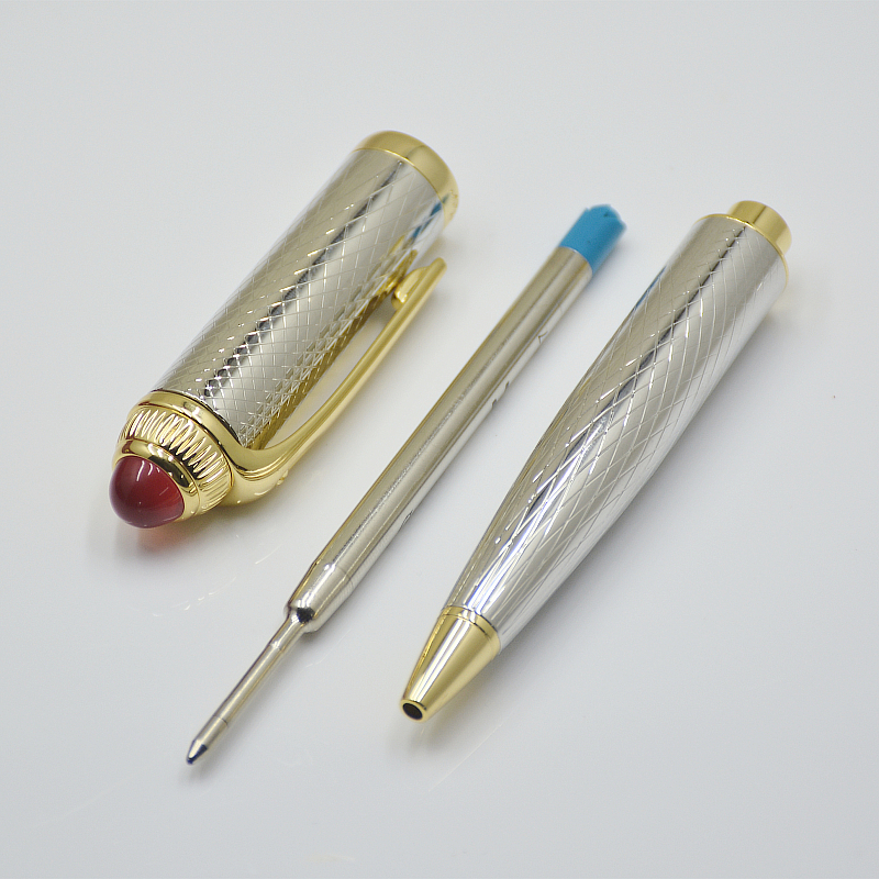 wholesale --wholesale hot sell Silver / Black Car Ballpoint pen business office stationery Supplies luxurs refill pens for Christmas gift