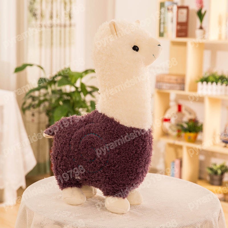28CM Kawaii Plush Alpaca Toys Fashion Animal Soft Stuffed Dolls Lovely Alpaca Pillows Birthday Xmas Gift for Child Girls