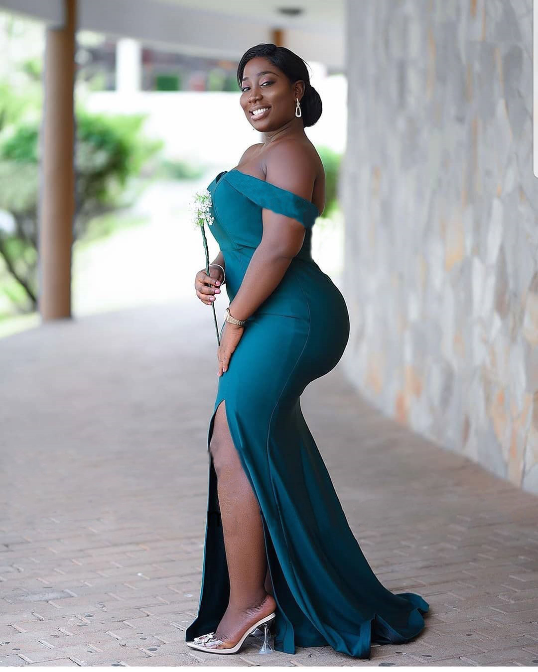 Mbcullyd Dark Green Mermaid Bridesmaid Dresses Long Sexy Side Slit Off Shoulder African Wedding Guest Party Gowns Gown Evening Prom Dress