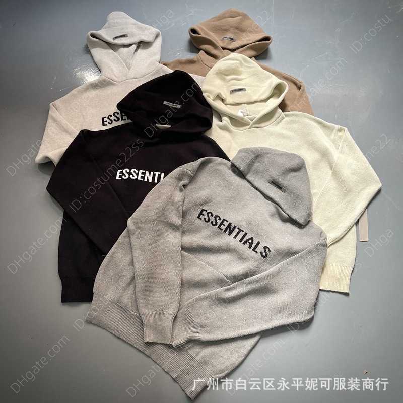 Designer Men' Hoodies Correct ESSENTIALS Fog Double Thread Hooded Pullover Sweater for Men' Autumn and Winter High Street Fashion Loose Knit, Gray
Designer Men' Hoodies Correct ESSENTIALS Fog Double Thread Hooded Pullover Sweater for Men' Autumn and Winter High Street Fashion Loose Knit, Gray