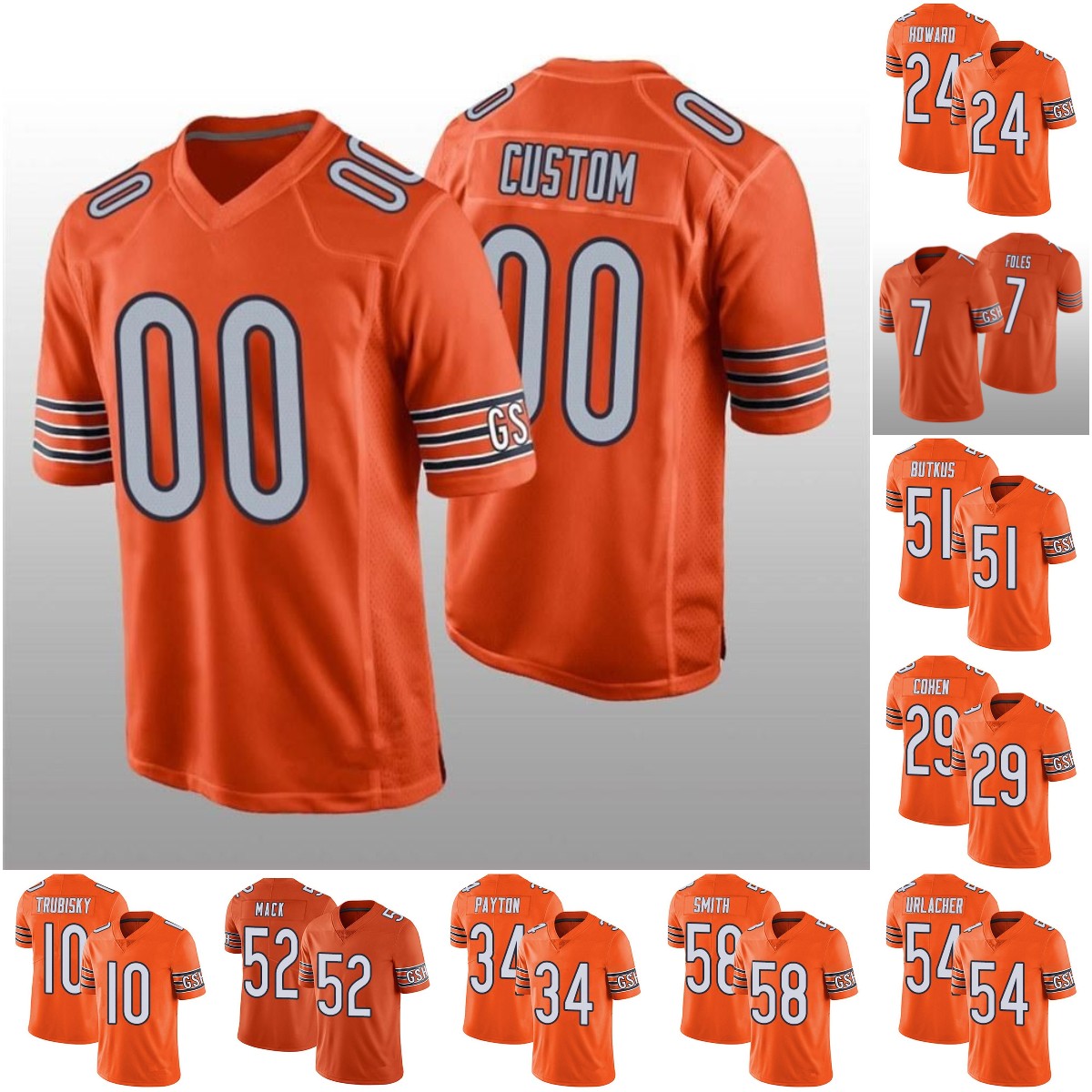 Jersey Wholesale Custom Chicago''Bears''MEN Women Orange Vapor Untouchable Youth Limited, 19
Jersey Wholesale Custom Chicago''Bears''MEN Women Orange Vapor Untouchable Youth Limited, 19