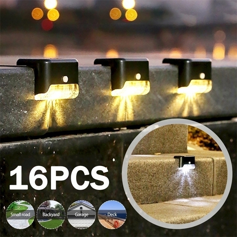 Garden Decorations Solar LED Lights Outdoor IP65 Waterproof Step Deck Light Lamp Sunlight Courtyard Decor solar garden lights 221025