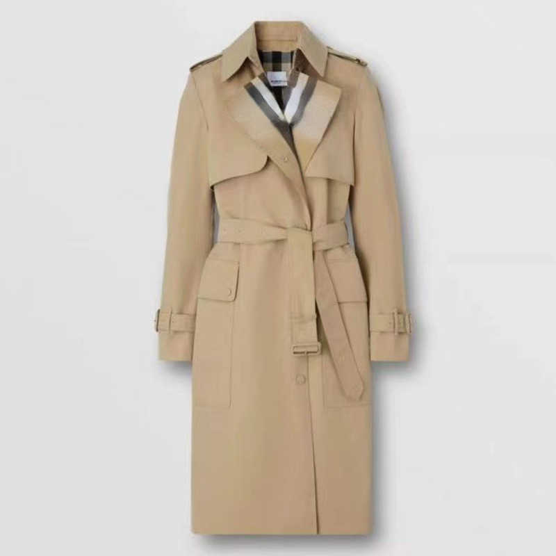 Bb womens trench coats bur designer jacket lapel long shirt women windbreaker tb stripe casual jackets, Khaki1
Bb womens trench coats bur designer jacket lapel long shirt women windbreaker tb stripe casual jackets, Khaki1