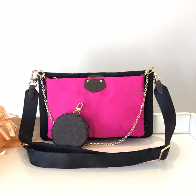 New purses designer woman shoulder bag fashion Maxi Multi Pochette Accessoires handbag Coloured canvas leather crossbody bags M58980 M58977, Pink
New purses designer woman shoulder bag fashion Maxi Multi Pochette Accessoires handbag Coloured canvas leather crossbody bags M58980 M58977, Pink