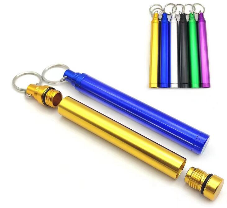 Tobacco Aluminum Doob Tube Airtight Stash Jars Waterproof Storage Key Rig Container Cone Holder 100mm Metal Cigarette Pill Box case
Tobacco Aluminum Doob Tube Airtight Stash Jars Waterproof Storage Key Rig Container Cone Holder 100mm Metal Cigarette Pill Box case
