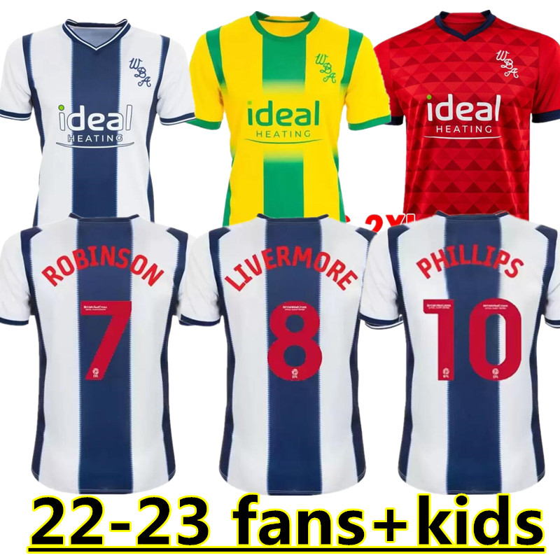 2022 2023 WEST Bromwich BROM soccer jerseys 21 22 Albion amiseta de futbol Robson Kanu Robinson GRANT Mowatt men kids kit socks full sets jersey football shirt uniform, Yellow
2022 2023 WEST Bromwich BROM soccer jerseys 21 22 Albion amiseta de futbol Robson Kanu Robinson GRANT Mowatt men kids kit socks full sets jersey football shirt uniform, Yellow