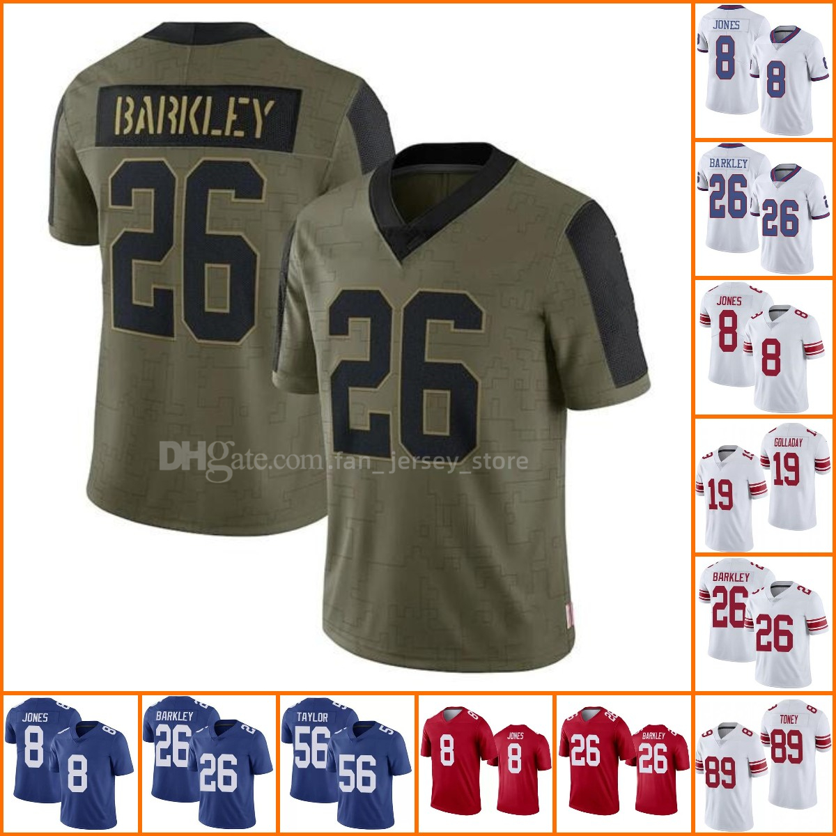 Jersey Custom New York''Giants''Men 26 Saquon Barkley 19 Kenny Golladay 89 Kadarius Toney Football 8 Daniel Jones 92 Michael Strahan 56 Lawrence Taylor, As4
Jersey Custom New York''Giants''Men 26 Saquon Barkley 19 Kenny Golladay 89 Kadarius Toney Football 8 Daniel Jones 92 Michael Strahan 56 Lawrence Taylor, As4