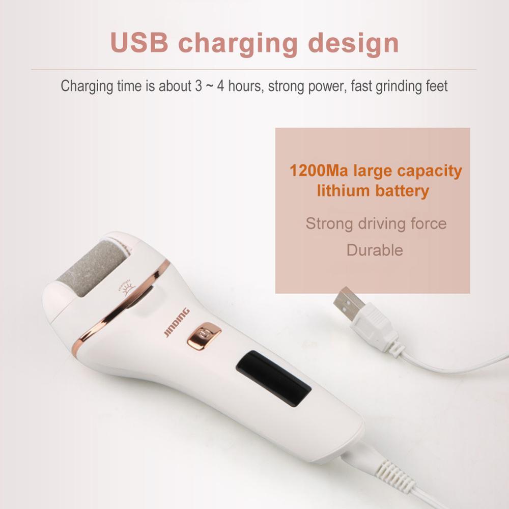 Foot Treatment Electric Foot File Grinder Dead Dry Skin Callus Remover Rechargeable Feet Pedicure Tool Foot Care Tools for Hard Cracked Clean 221027