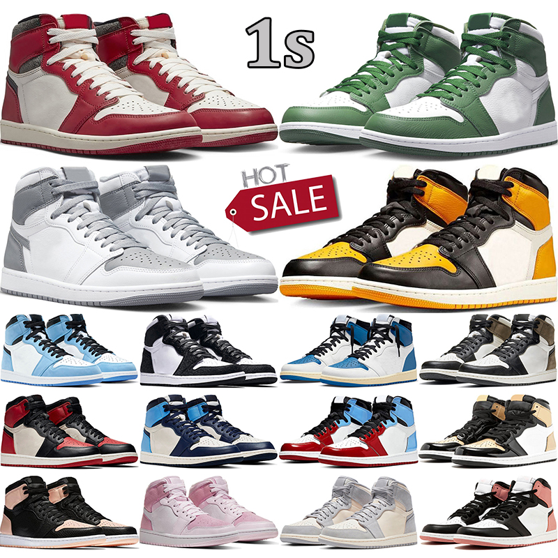 1s Lost and Found Basketball Shoes 1 Gorge Green Stealth Yellow Toe Men Women sports Trainer Sneakers, # 1
1s Lost and Found Basketball Shoes 1 Gorge Green Stealth Yellow Toe Men Women sports Trainer Sneakers, # 1