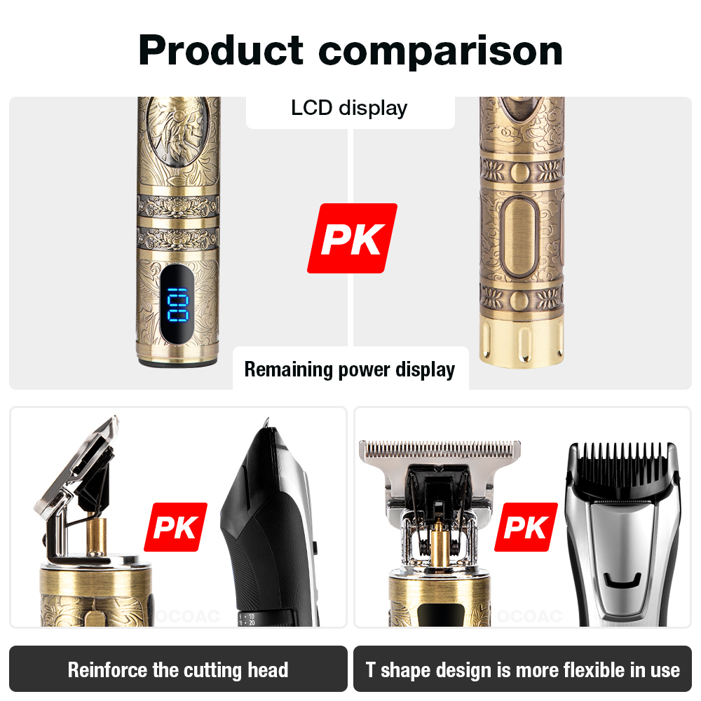 Hair Trimmer T9 Electric Clipper Professional Shaver Beard Barber Shop Men Cutting Machine For cut Style 221027