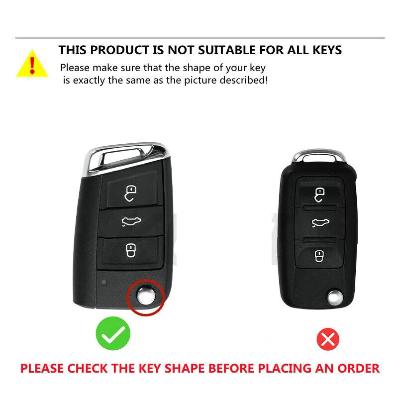 1000 pcs Car Flip Key Case Cover Accessories Shell For VW Volkswagen Skoda SEAT Golf Polo